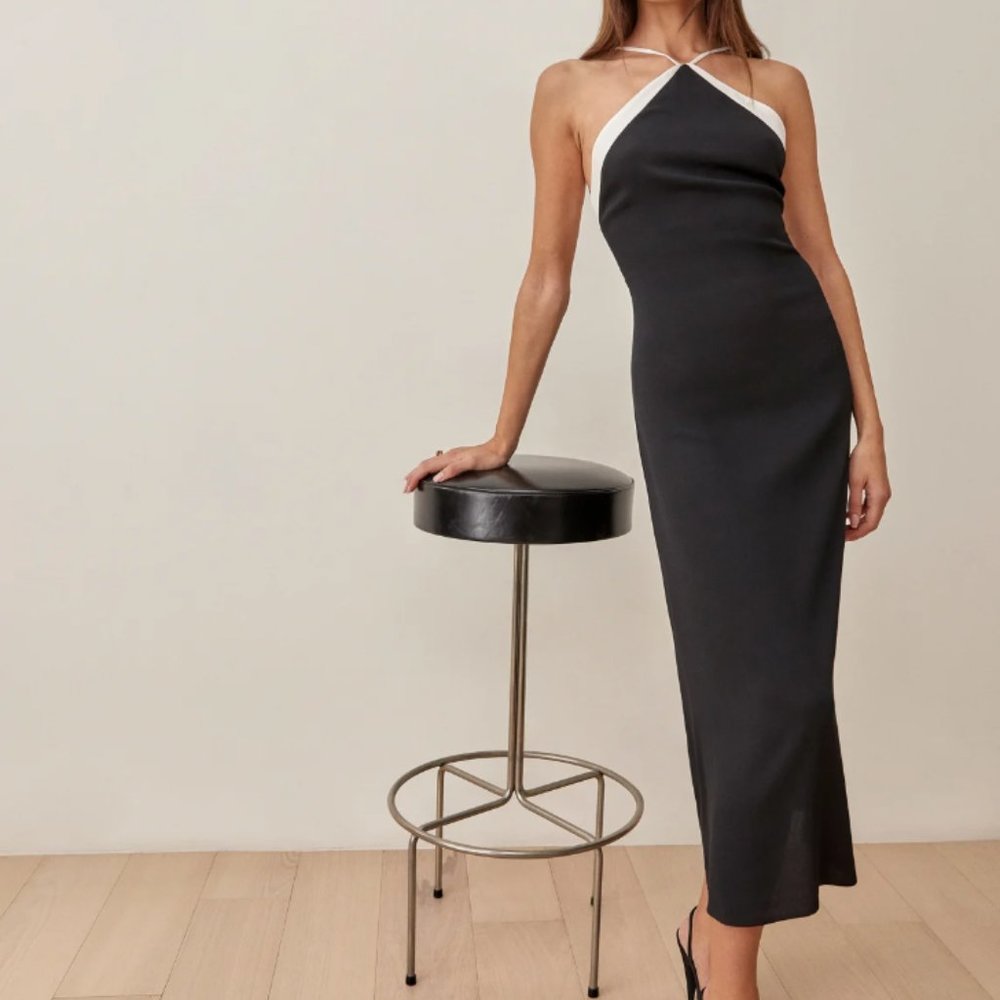 NWT Reformation Damaris Dress size 2, black